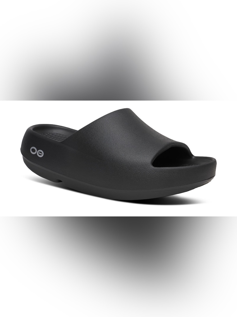 OOFOS OOahh Plus Slip On Slides Comfort Sandals Black Mens 9 Womens 11